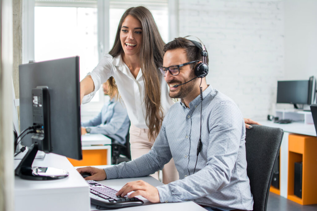 Business people working together in office