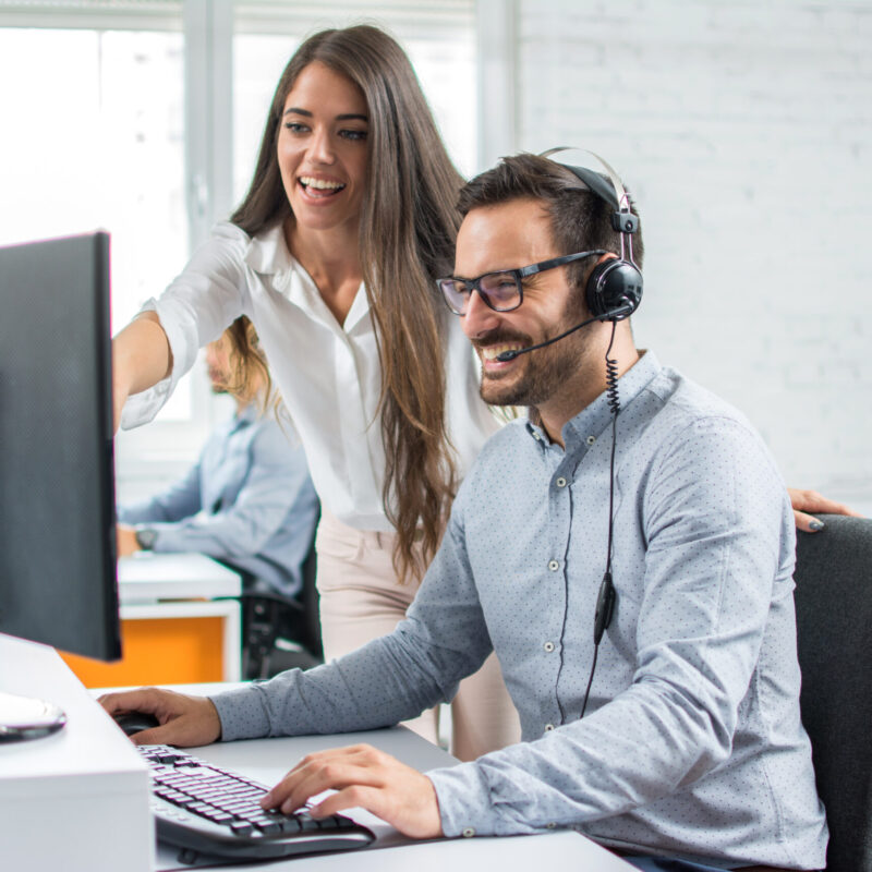 Business people working together in office